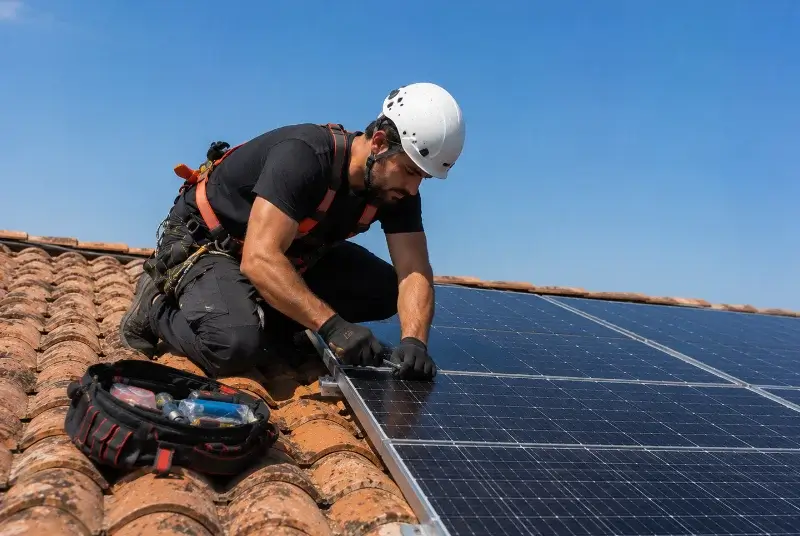Maintenance et monitoring de panneaux solaires à Couffé