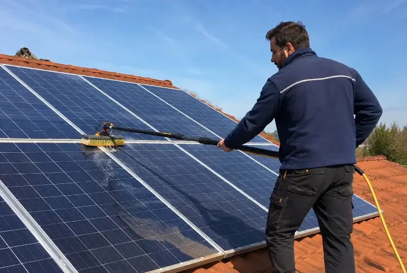 Nettoyage et entretien de panneaux solaires à Couffé